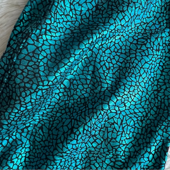 Mosaic Metallic Print Leggings - Picture 2 of 6